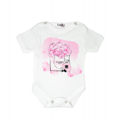 Carra Pink Chanel бебешко боди 
